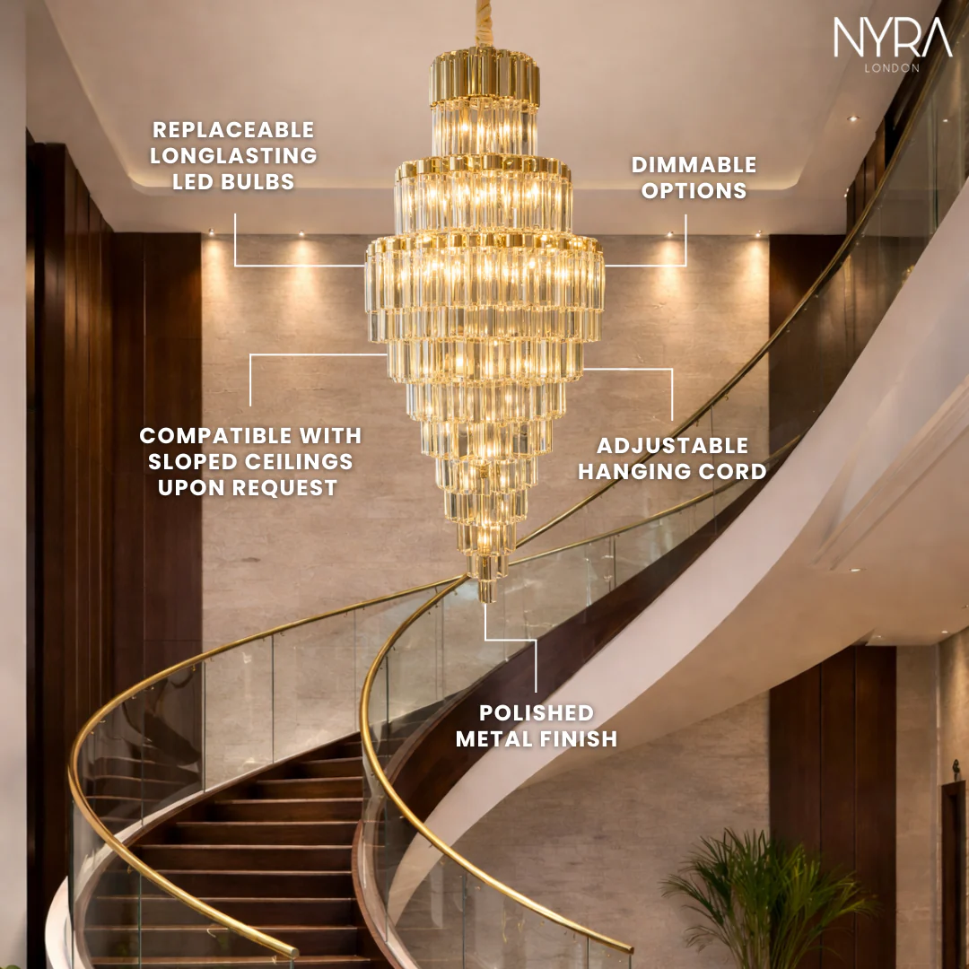 Shyra Staircase Crystal Chandelier - Image 5