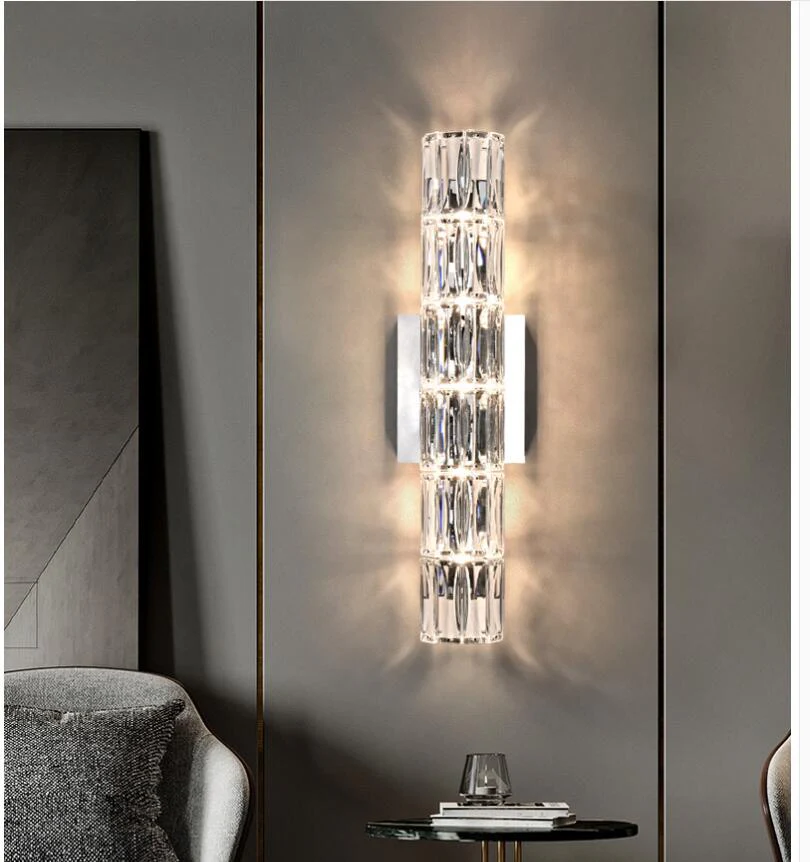 Silver Spark Crystal Wall Lamp - Image 10