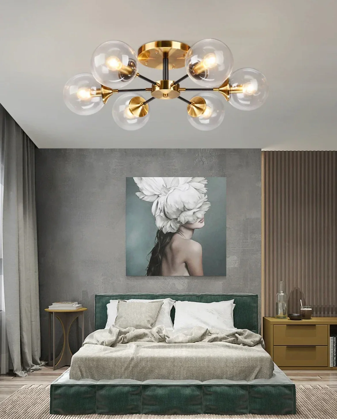 Jade Glass Ball Chandelier - Image 10