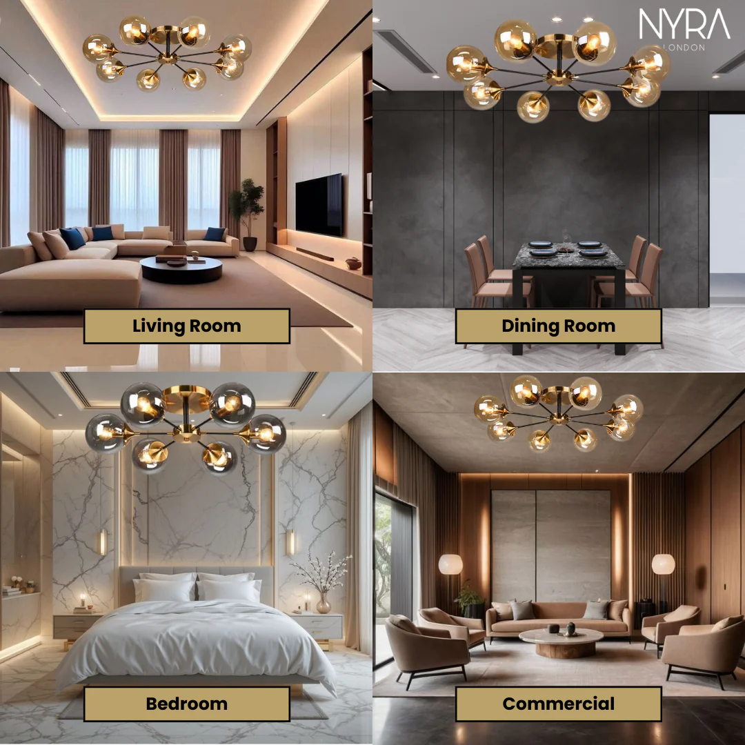 Jade Glass Ball Chandelier - Image 4