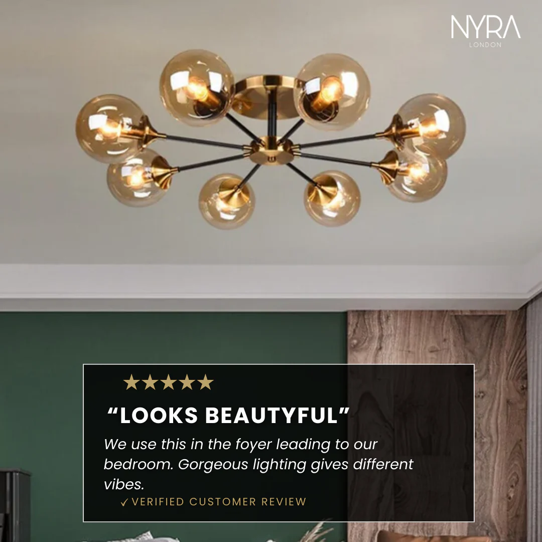 Jade Glass Ball Chandelier - Image 5