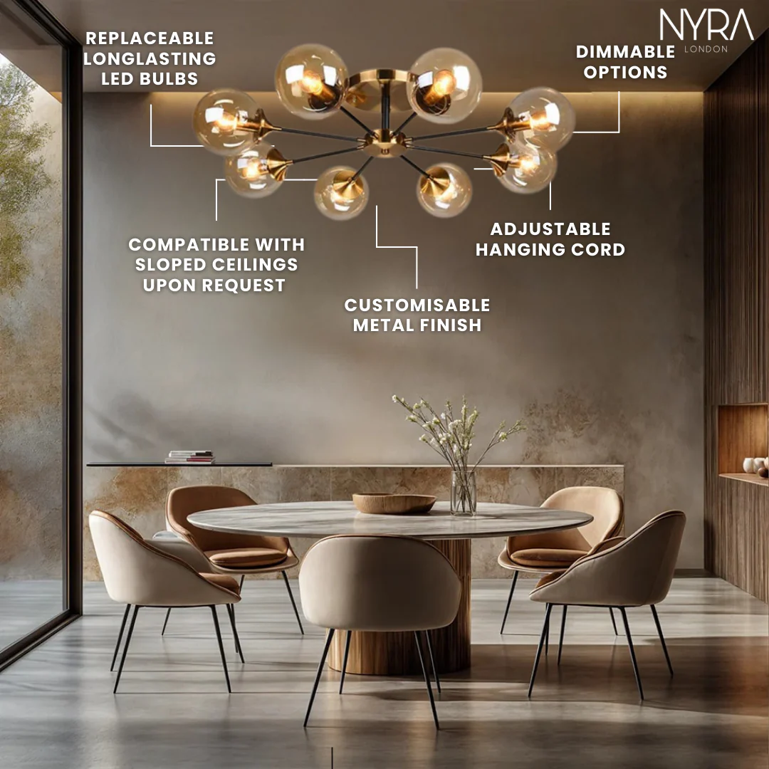 Jade Glass Ball Chandelier - Image 6