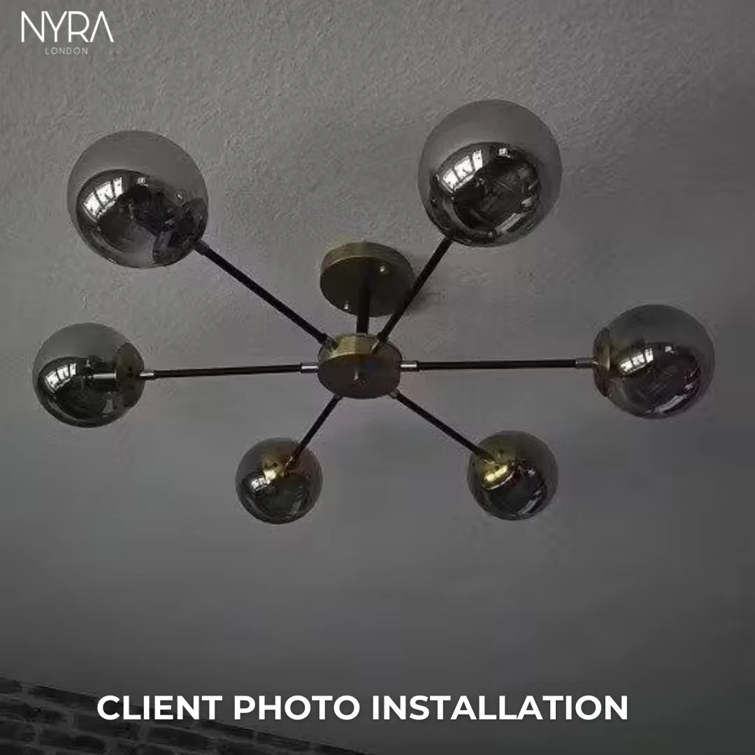 Jade Glass Ball Chandelier - Image 8