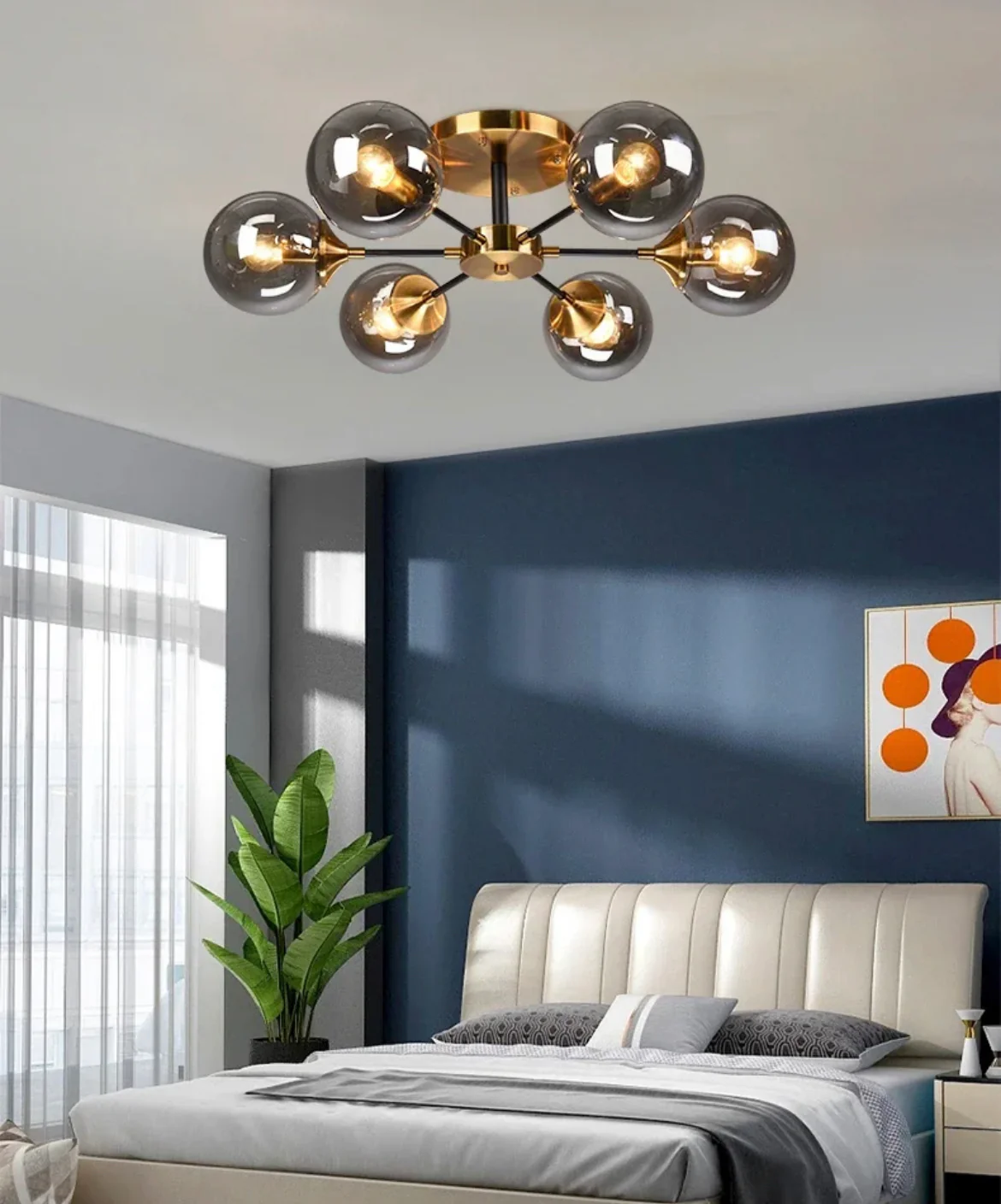 Jade Glass Ball Chandelier - Image 9