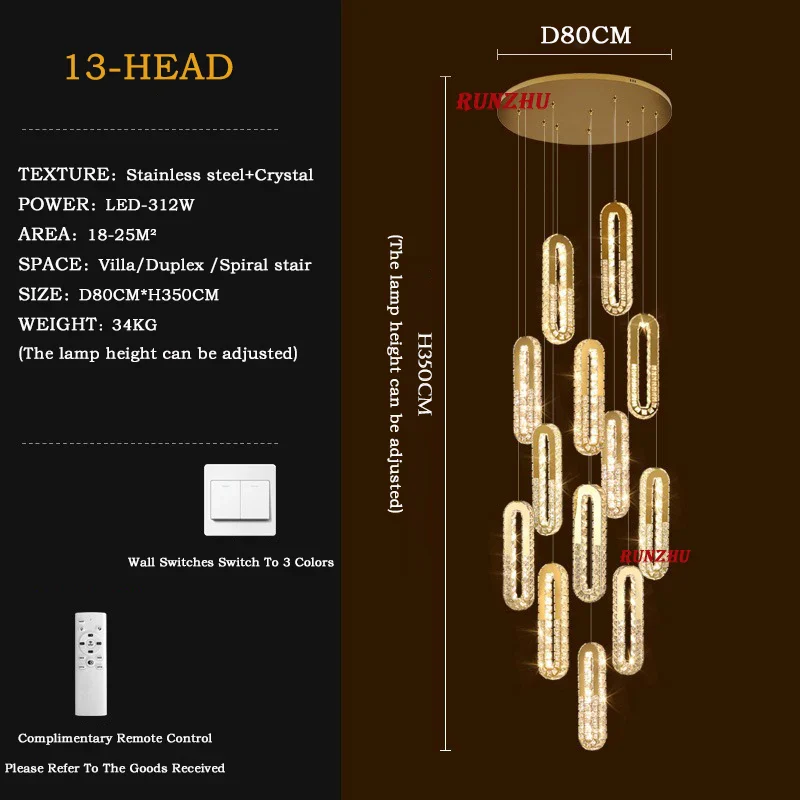 Somerset Staircase Chandelier - Image 27