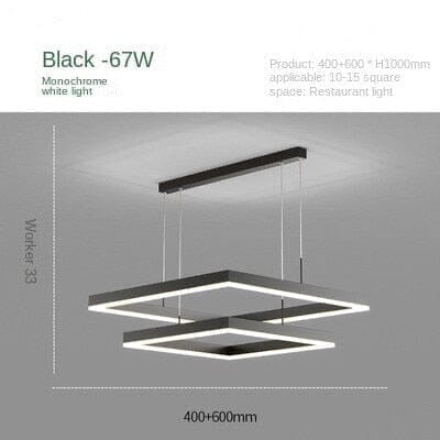 Square Twin Pendant Chandelier - Image 5