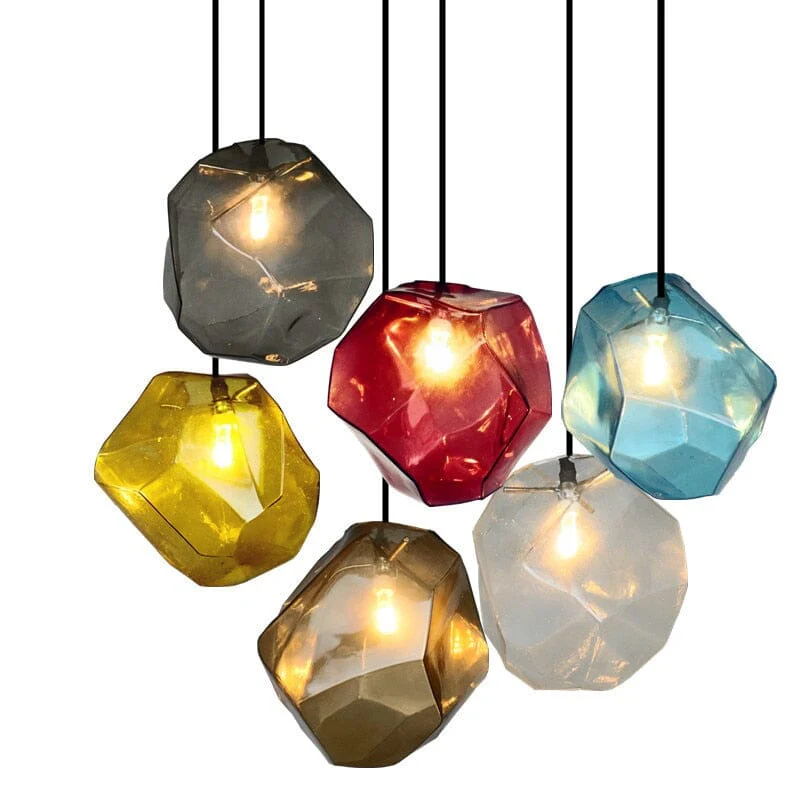 Rainbow Stained Glass Chandeliers - Image 10