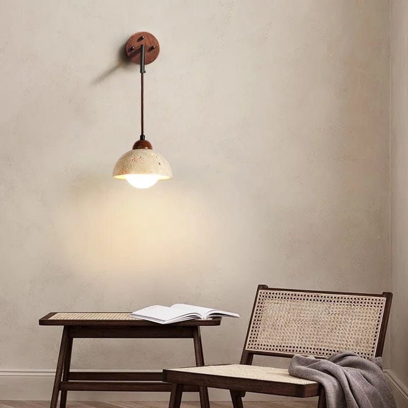 Tia Travertine Wall Lamp - Image 2