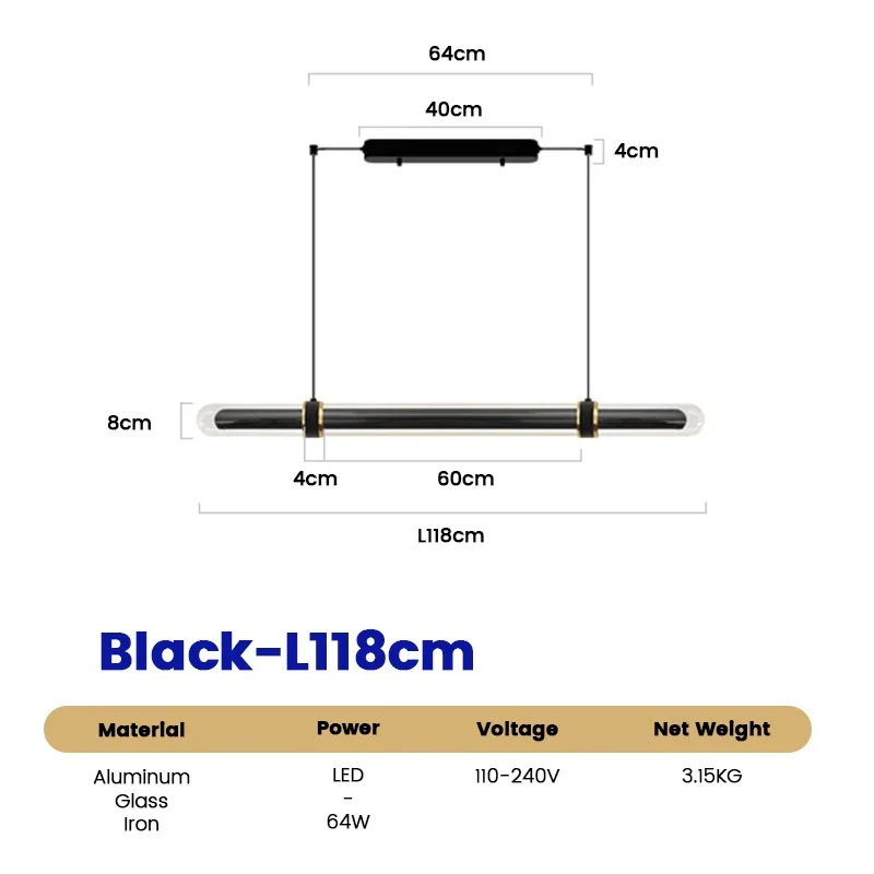 Time Tunnel Linear Pendant - Image 17