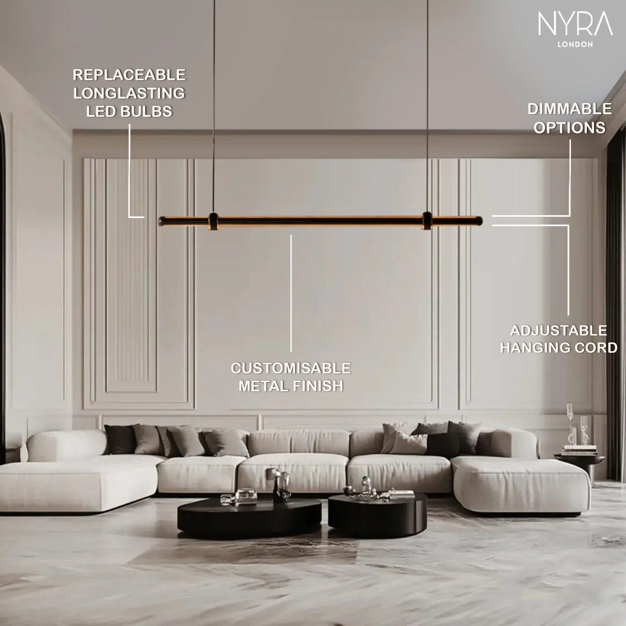 Time Tunnel Linear Pendant - Image 4