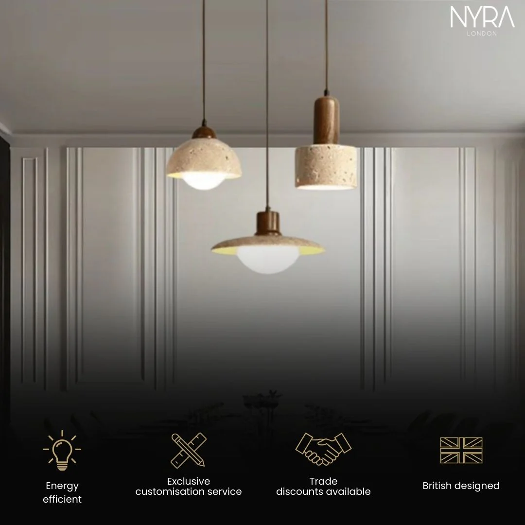 Travertine Wabi Pendants - Image 4