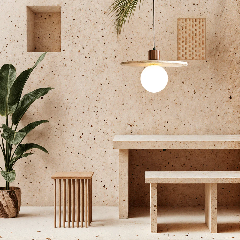 Travertine Wabi Pendants - Image 9
