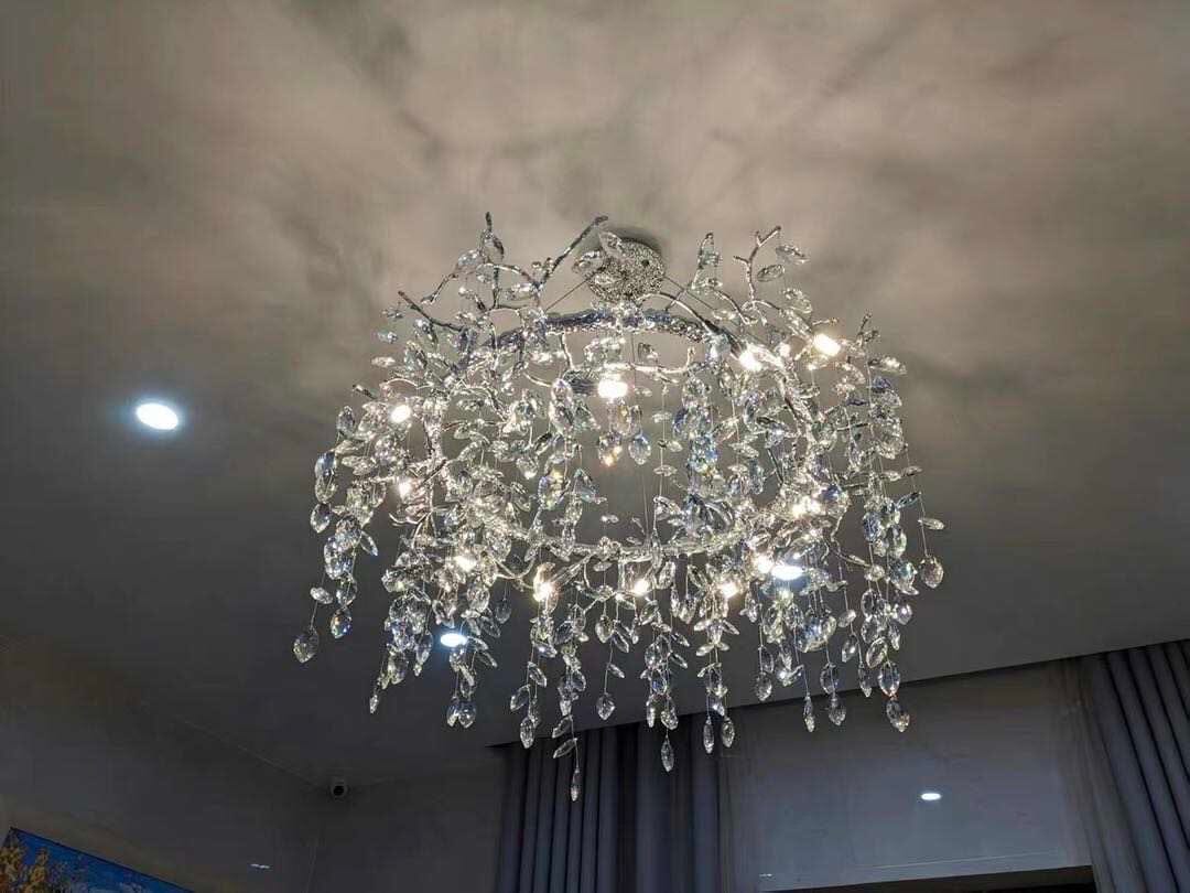 NYRA Chrome Branch Chandelier - Image 13