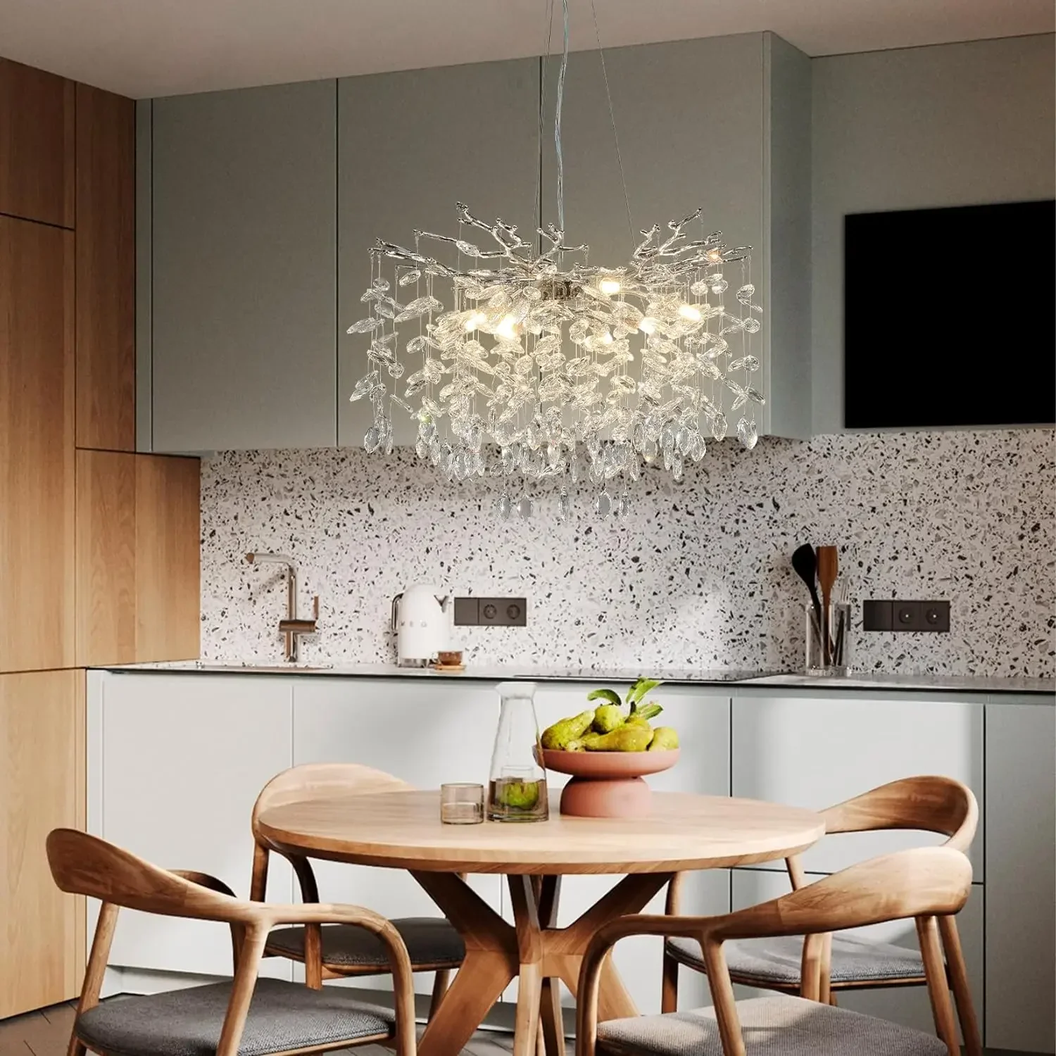 NYRA Chrome Branch Chandelier - Image 15
