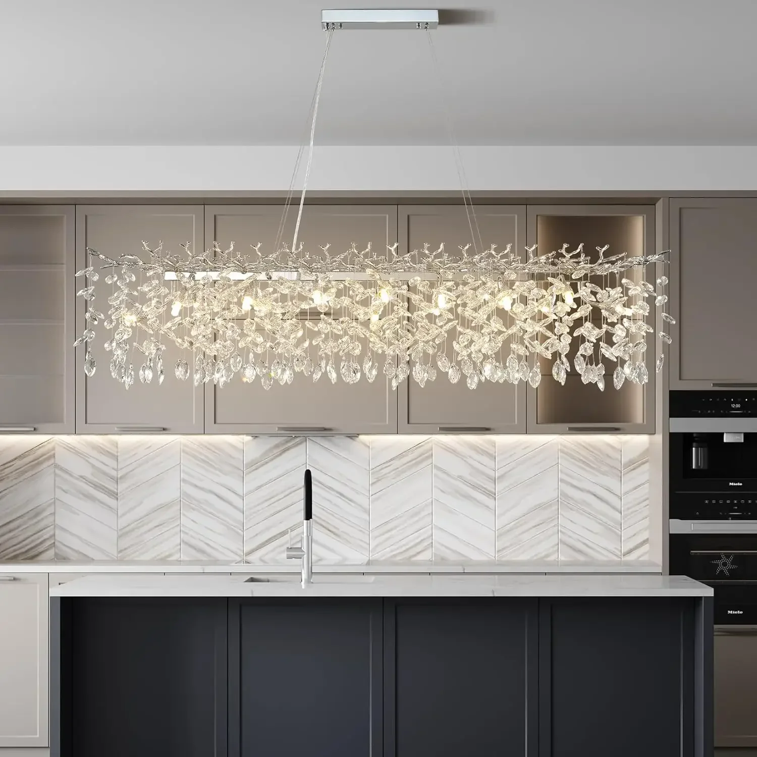 NYRA Chrome Branch Chandelier - Image 16