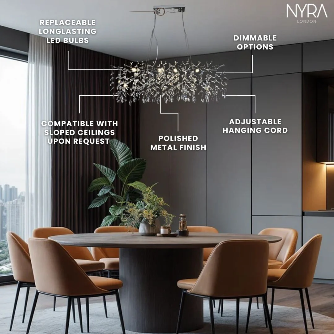 NYRA Chrome Branch Chandelier - Image 5