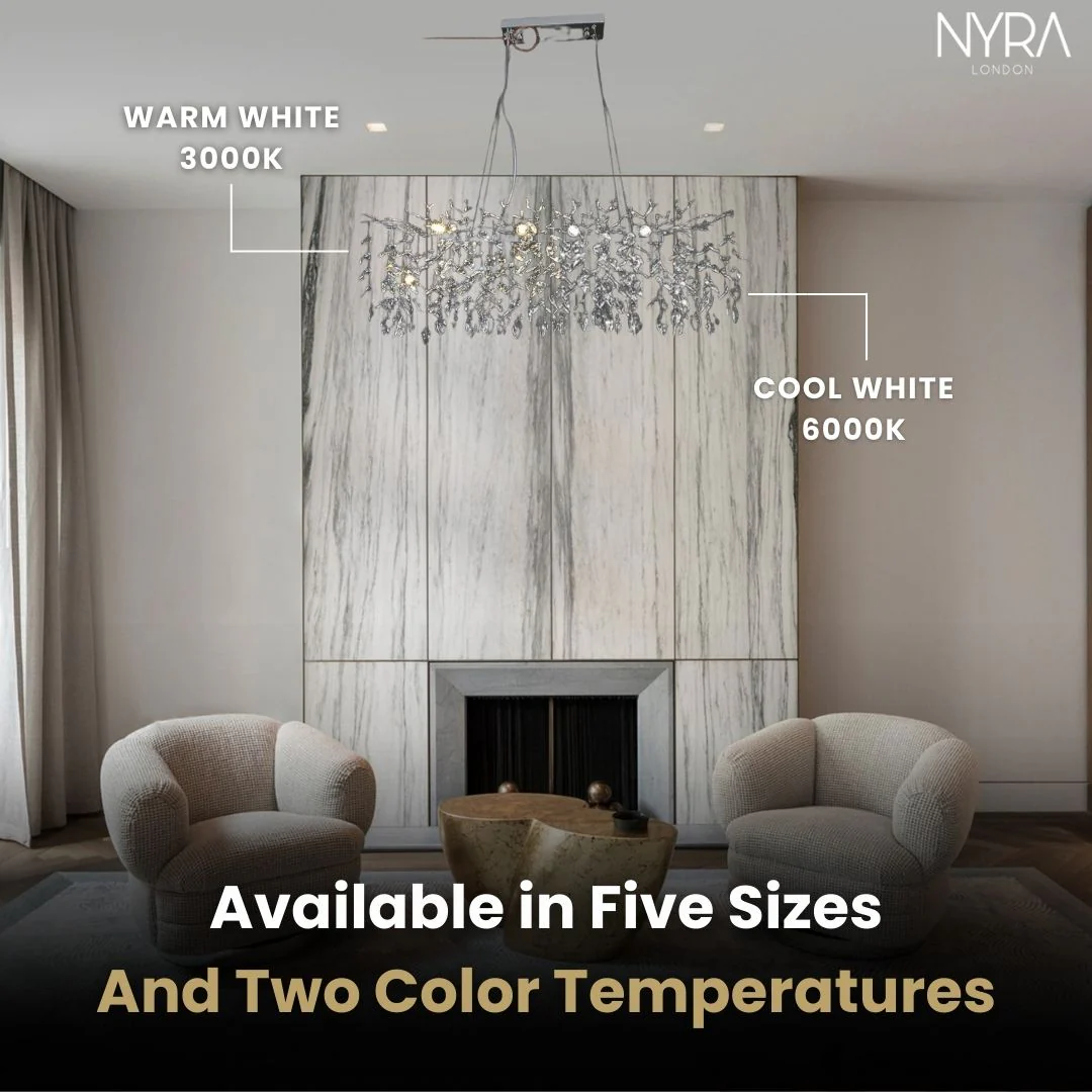 NYRA Chrome Branch Chandelier - Image 7