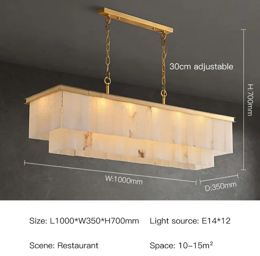 Unity Alabaster Chandelier - Image 14