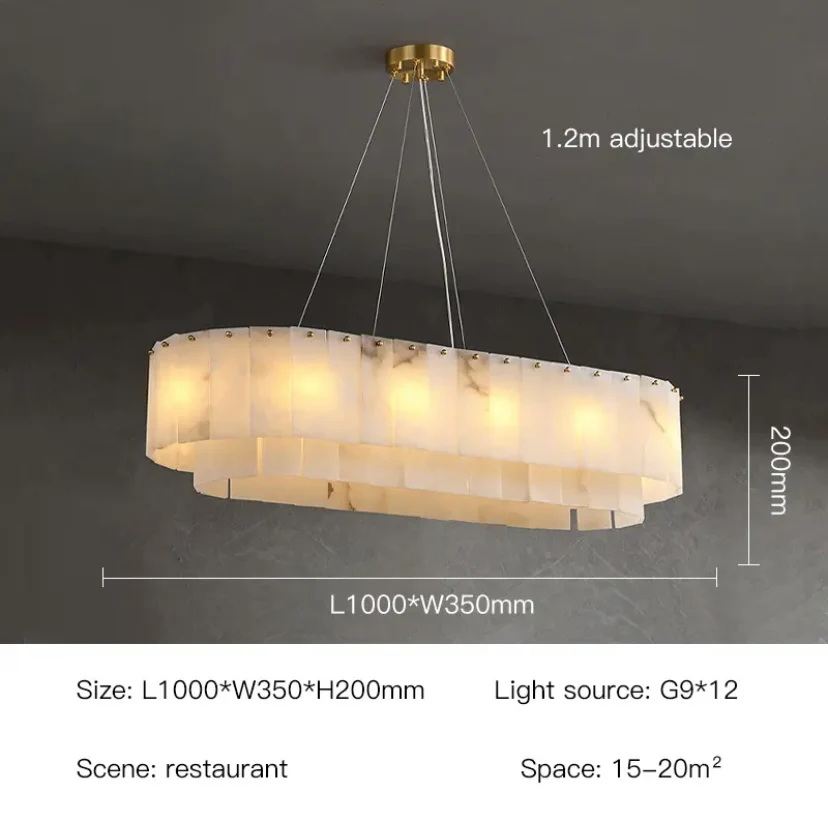 Unity Alabaster Chandelier - Image 15