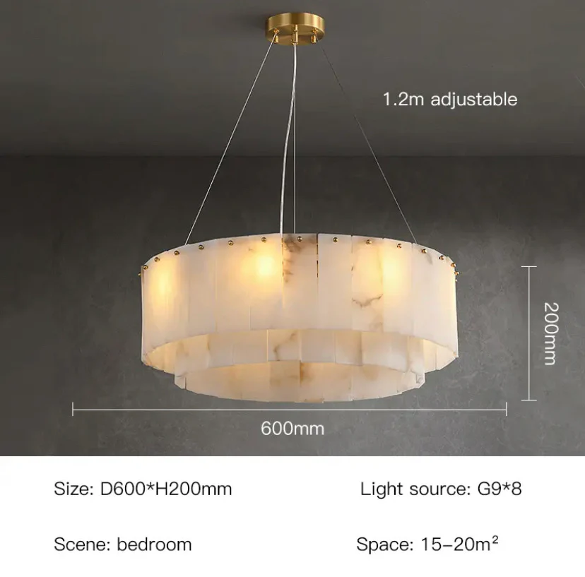 Unity Alabaster Chandelier - Image 17