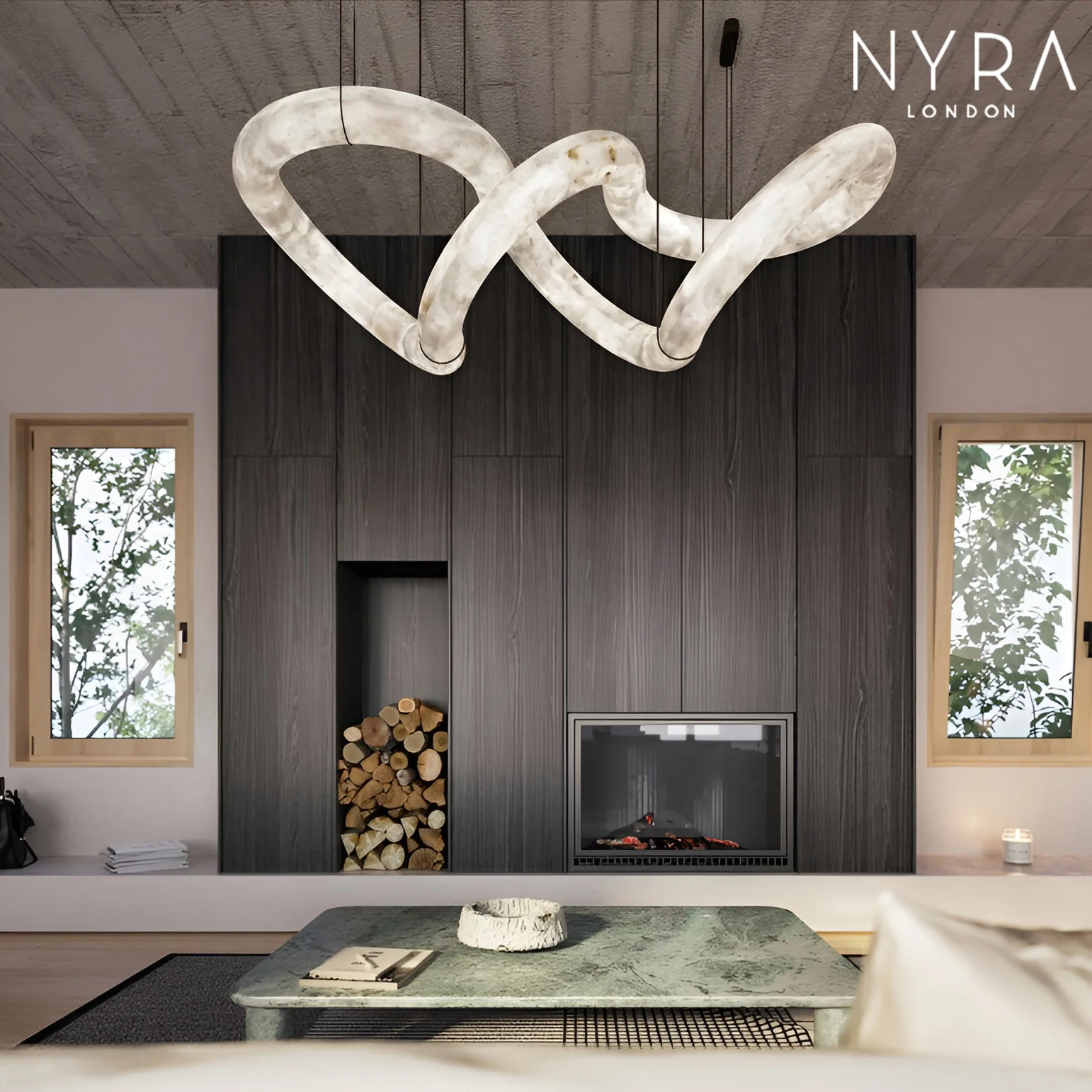 Vaaz Alabaster Chandelier