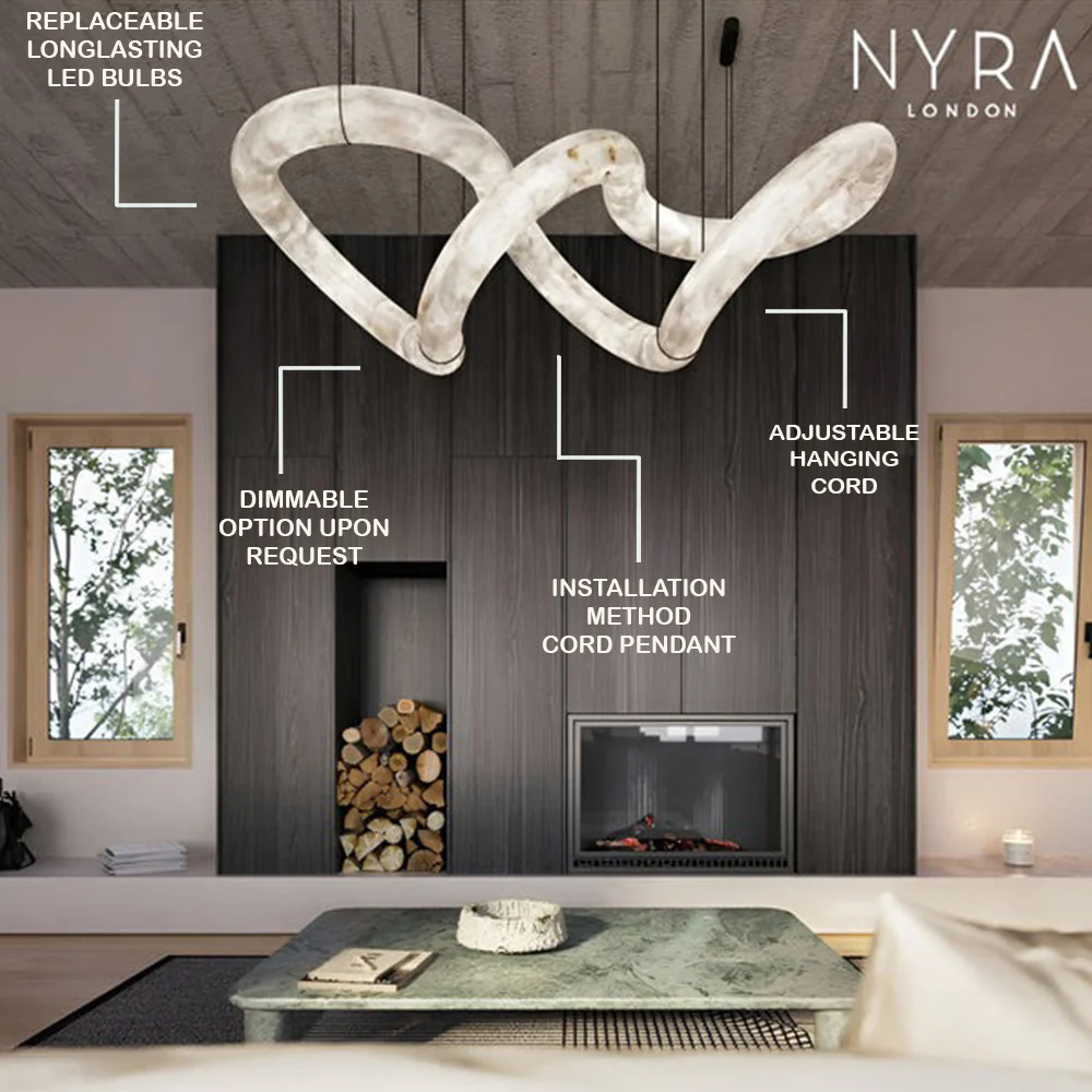 Vaaz Alabaster Chandelier - Image 4