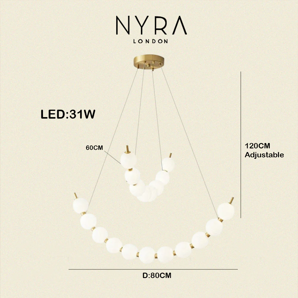 Vera Pearl Spiral Chandelier - Image 29