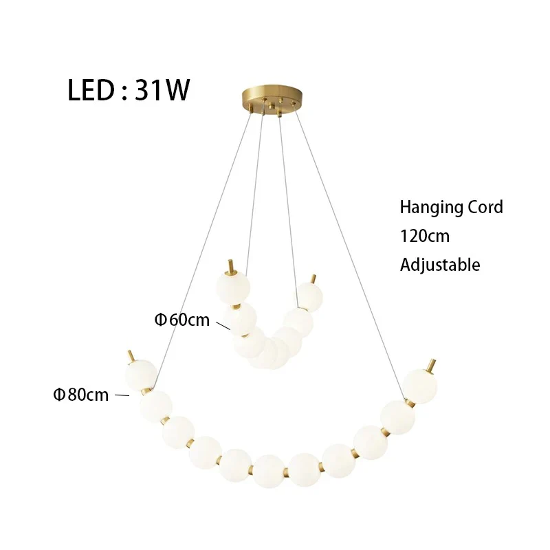 Vera Pearl Spiral Chandelier - Image 36