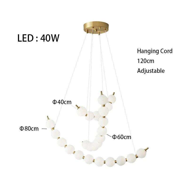 Vera Pearl Spiral Chandelier - Image 38