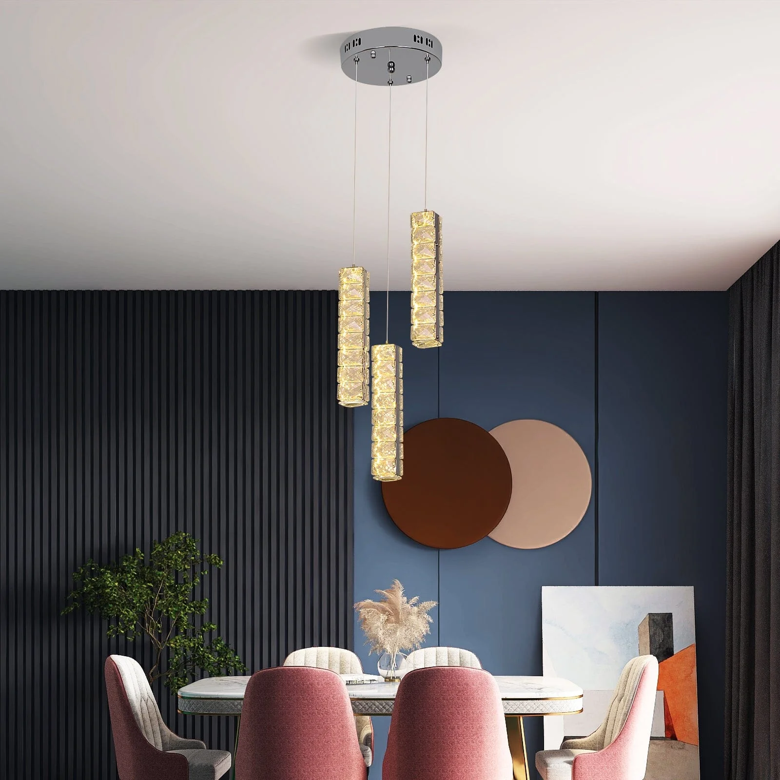Vertical Crystal Luxury LED Chandelier - Image 18