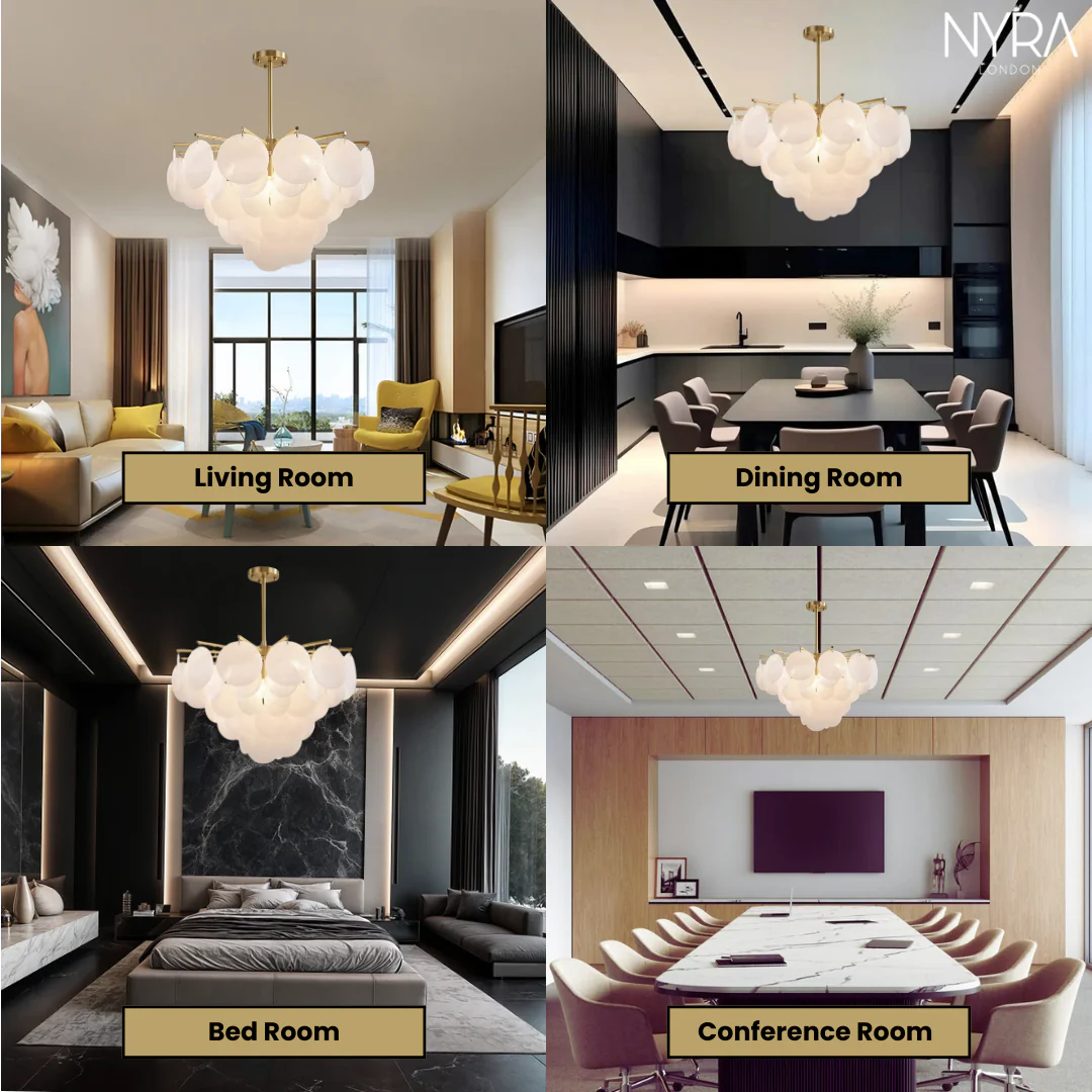Victoria Frosted Glass Lamp - Image 4