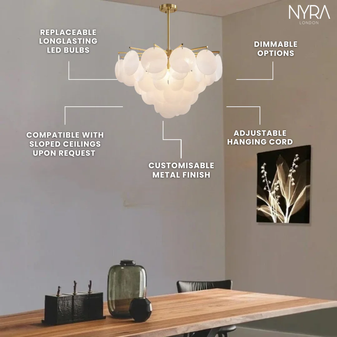 Victoria Frosted Glass Lamp - Image 6