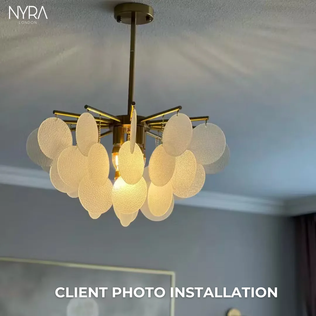 Victoria Frosted Glass Lamp - Image 8