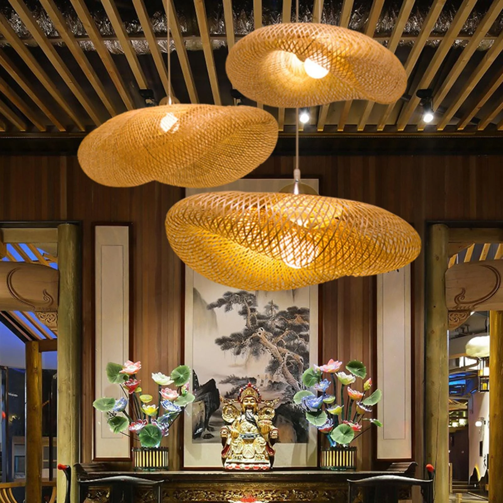 NYRA Bamboo Weaving Lamp - Image 10