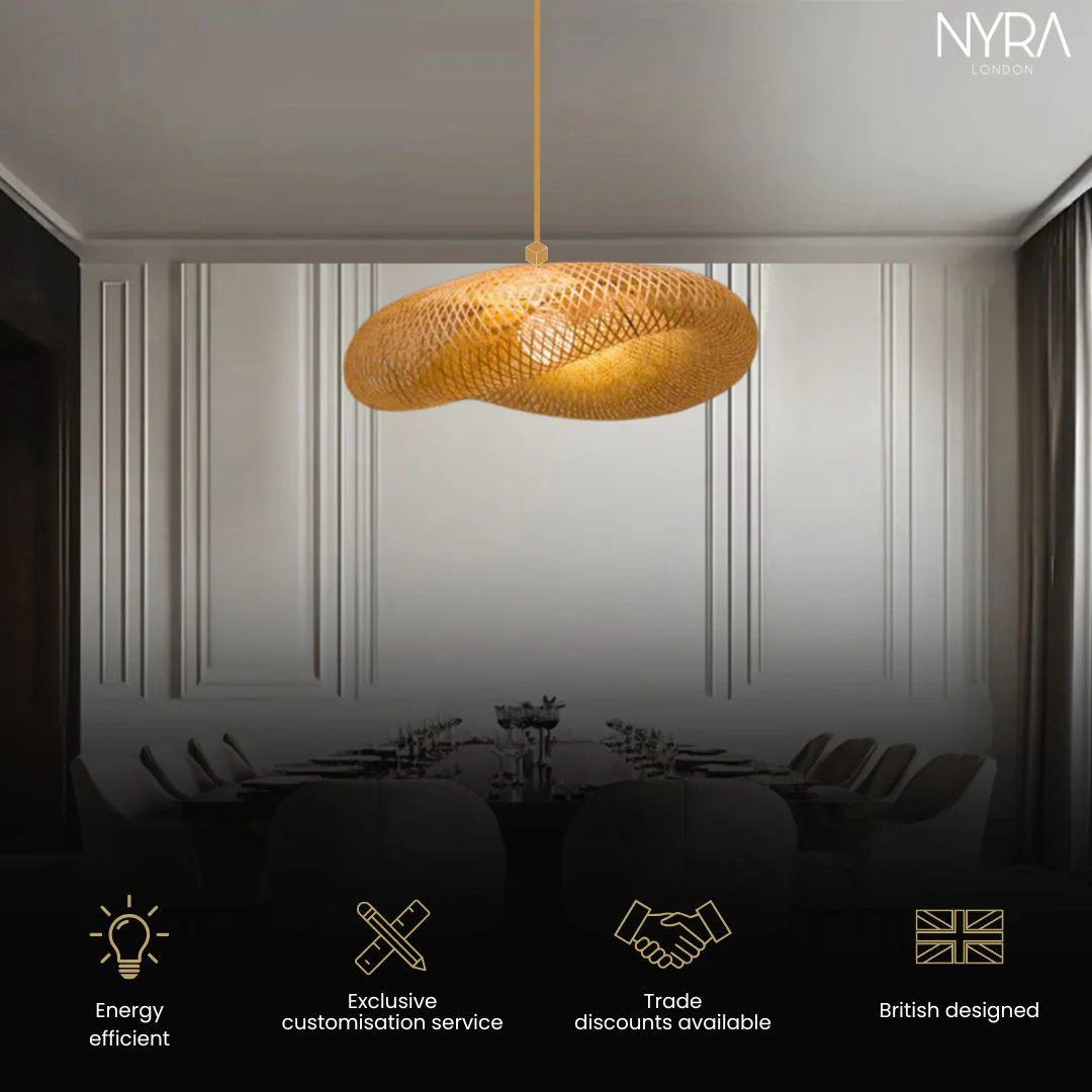 NYRA Bamboo Weaving Lamp - Image 3