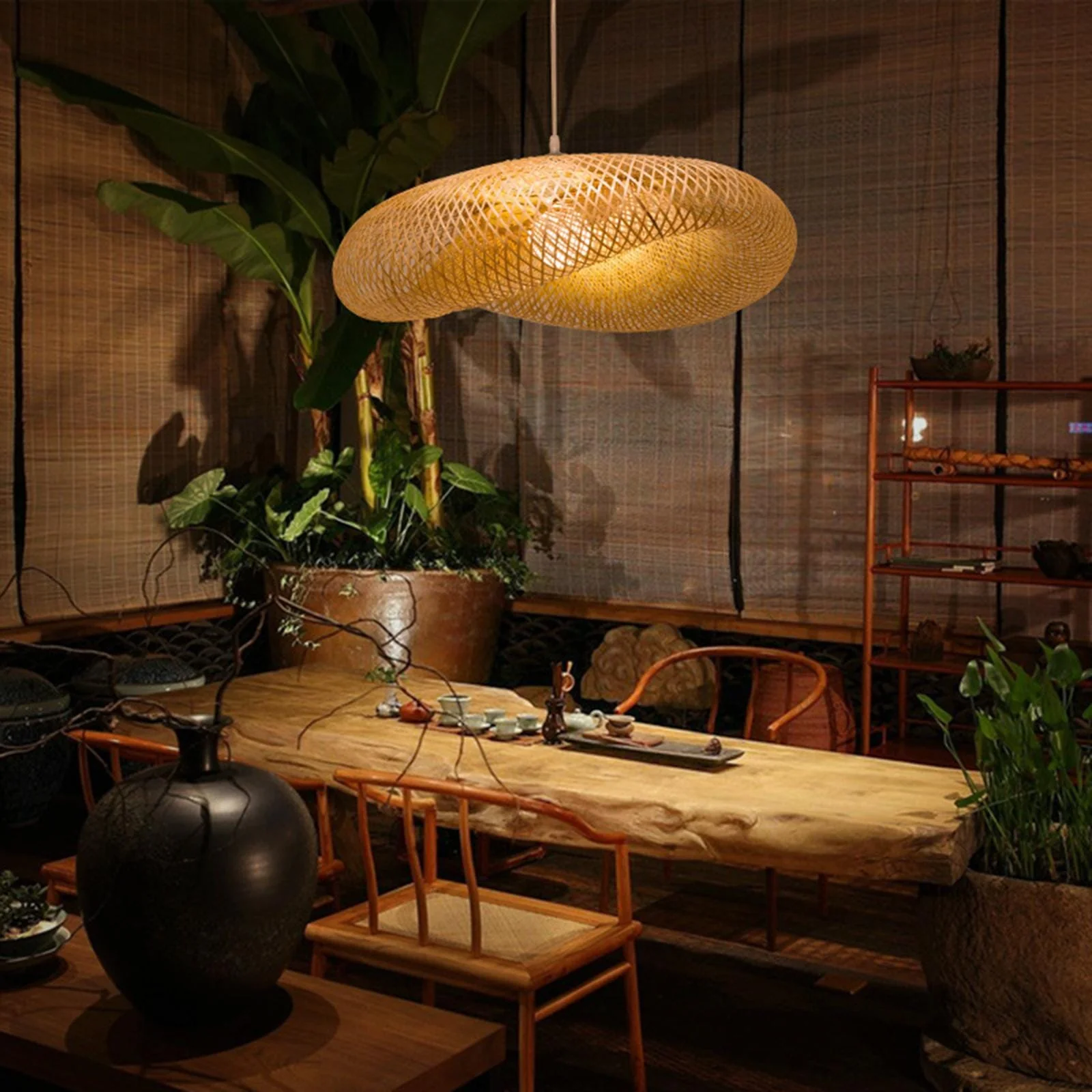 NYRA Bamboo Weaving Lamp - Image 9