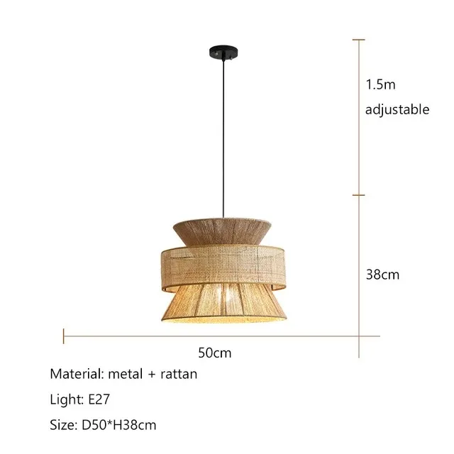 NYRA Hemp Rope Chandelier - Image 16