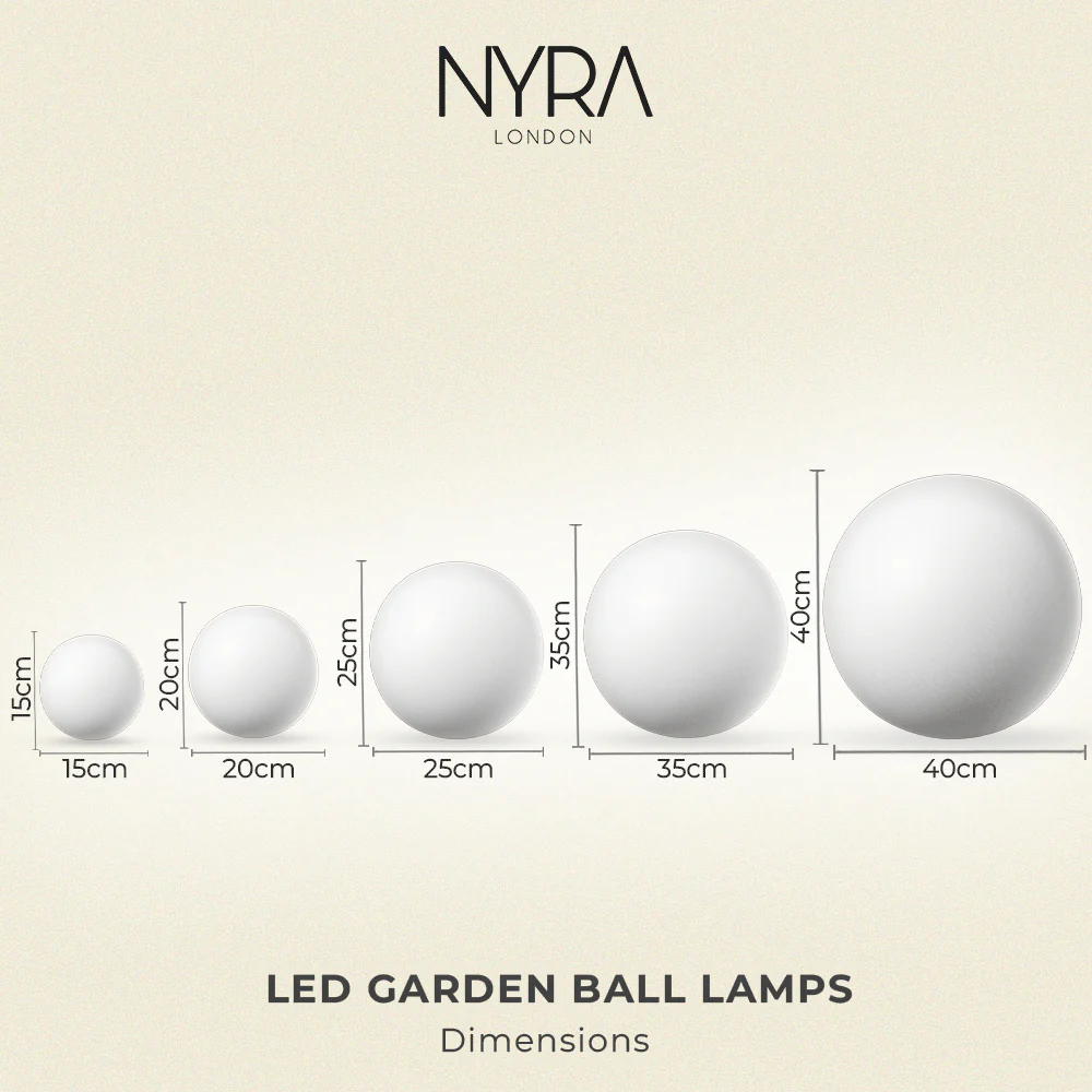 NYRA LED Garden Ball Lamps - Image 3