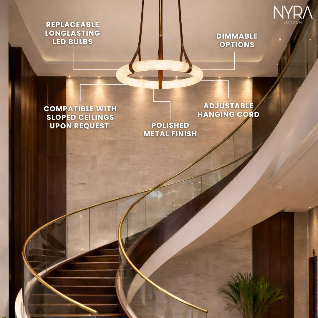 Wexford  Marble Ring Chandelier - Image 6