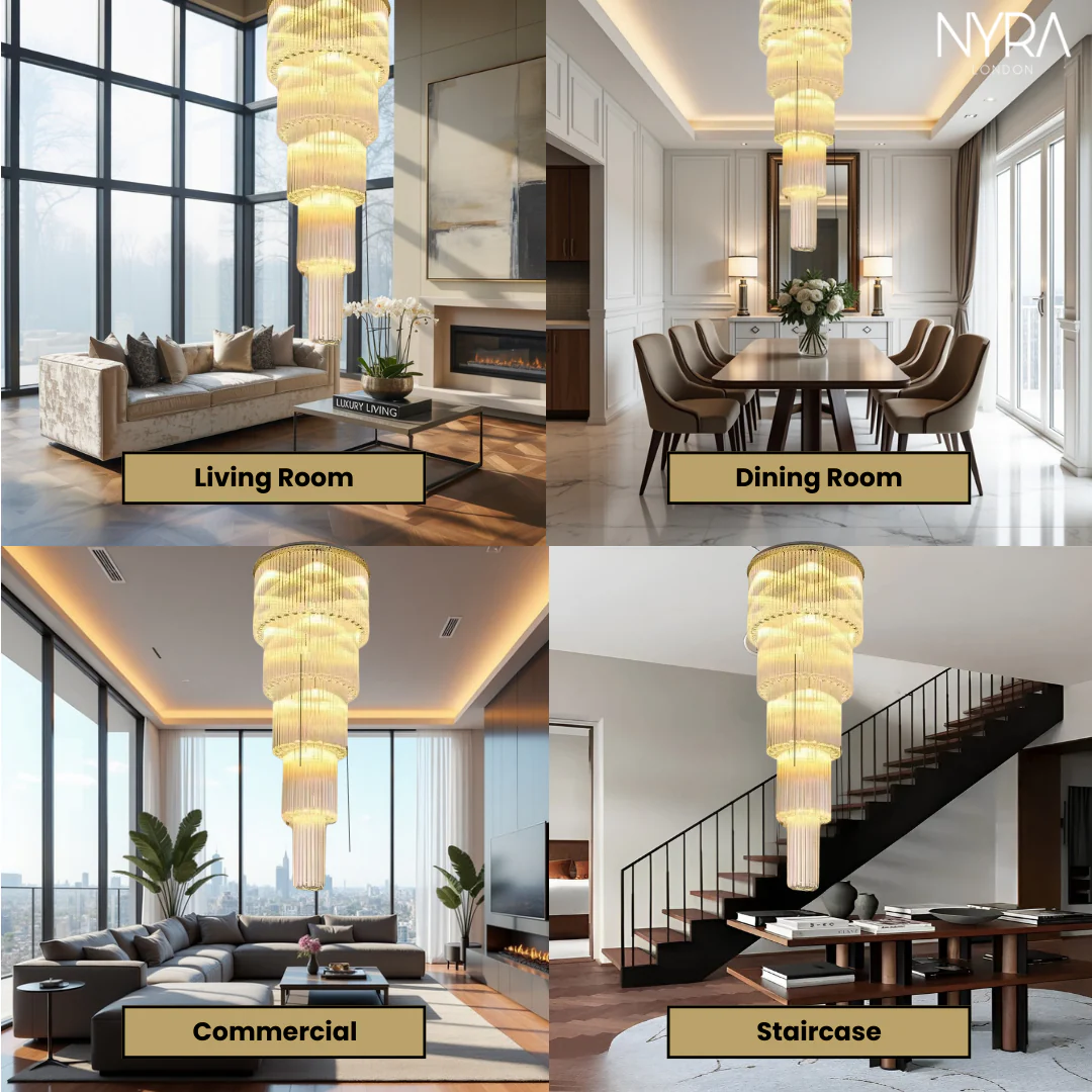 Xenara Large Crystal Chandelier - Image 4