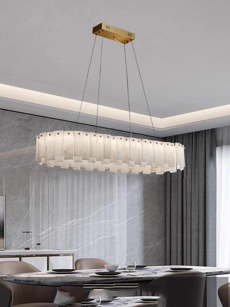 Zadie Marble Alabaster Chandeliers - Image 10