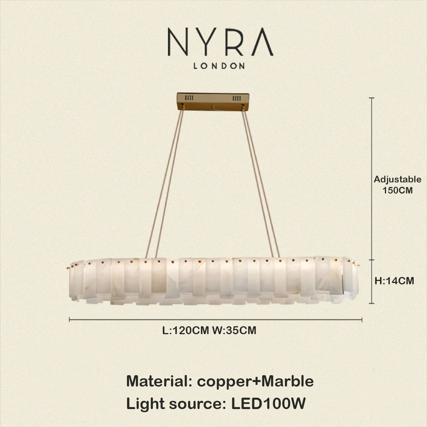 Zadie Marble Alabaster Chandeliers - Image 12