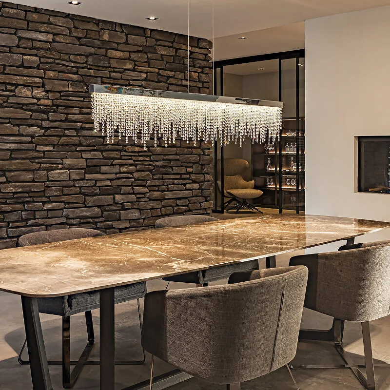 Zara Crystal Rectangle Chandelier - Image 6