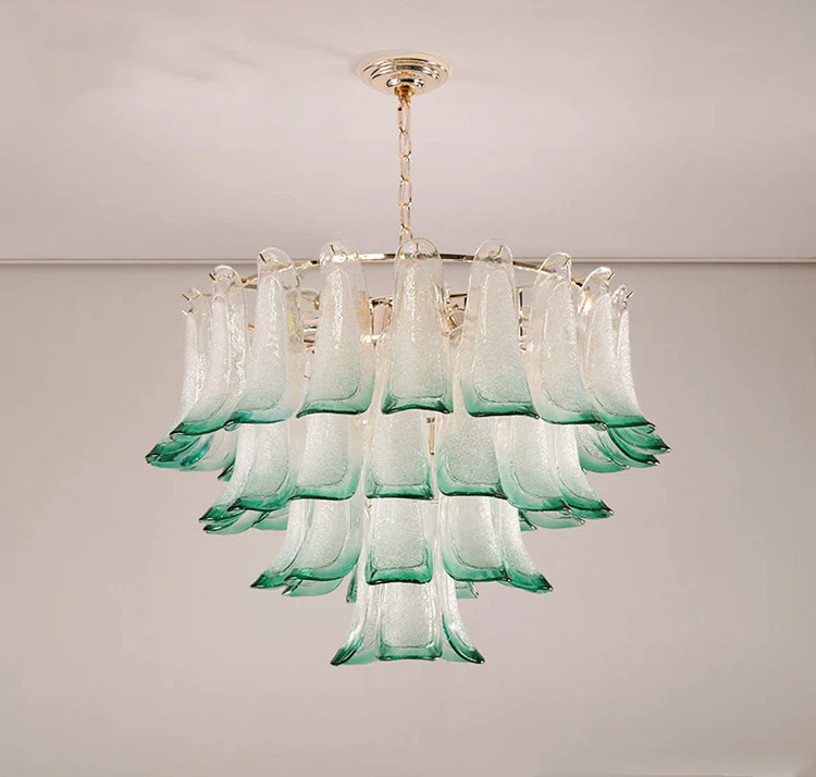 Zealite Green Crystal Leaf Chandelier - Image 10