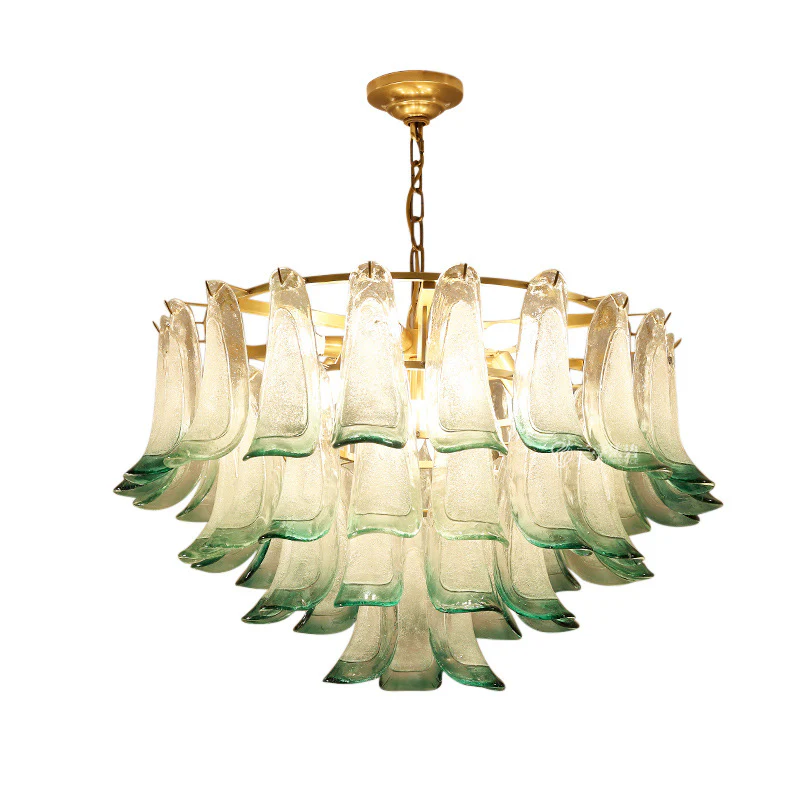 Zealite Green Crystal Leaf Chandelier - Image 14