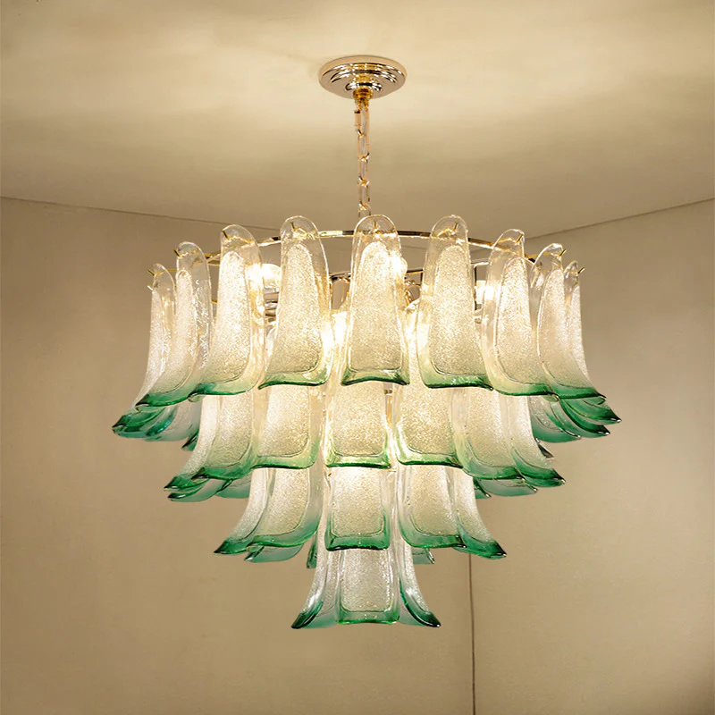 Zealite Green Crystal Leaf Chandelier - Image 6