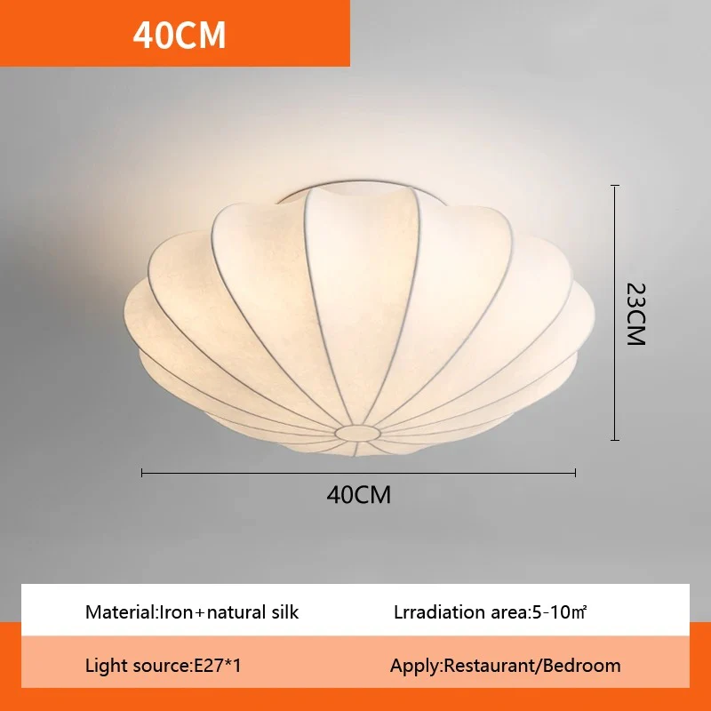 Zen Glow Silk Ceiling Light - Image 16