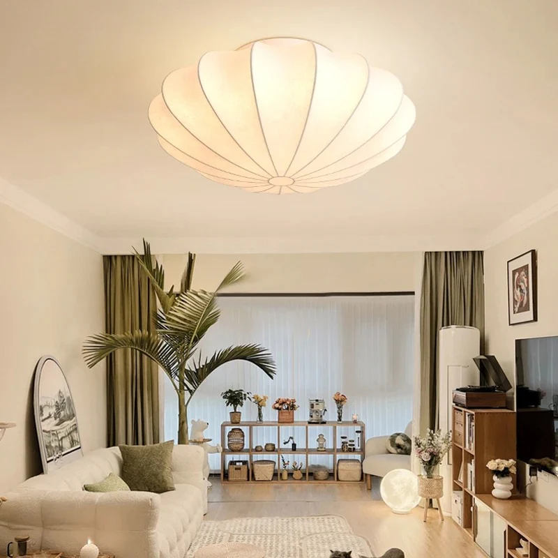 Zen Glow Silk Ceiling Light - Image 5