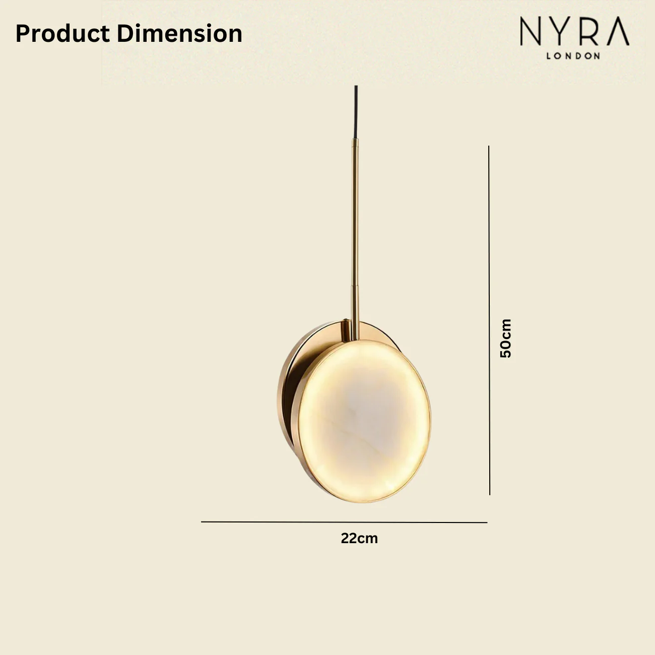 Zinfrey Moonshade Alabaster Pendant - Image 9