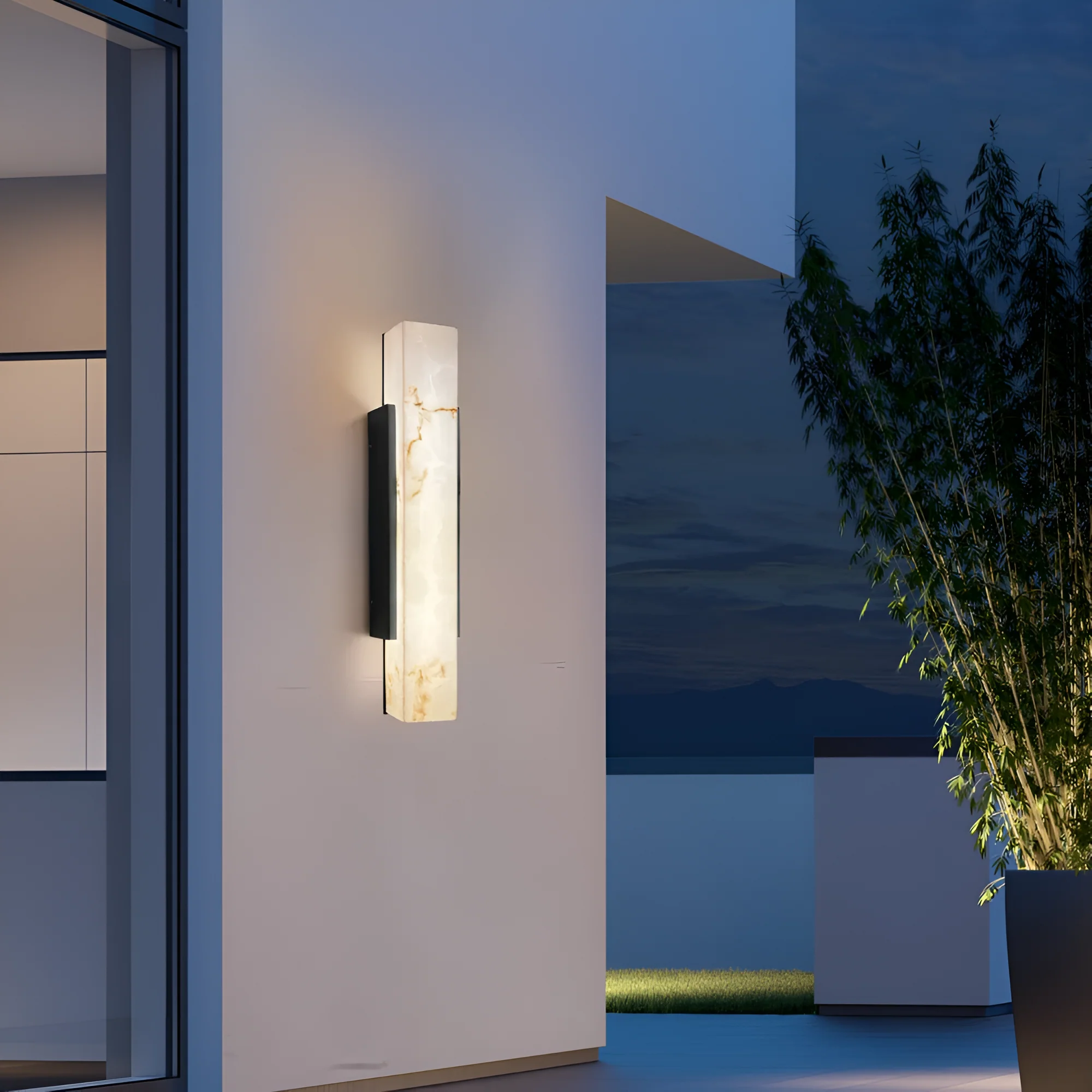 Zoya Outdoor Marble Wall Light - Image 10